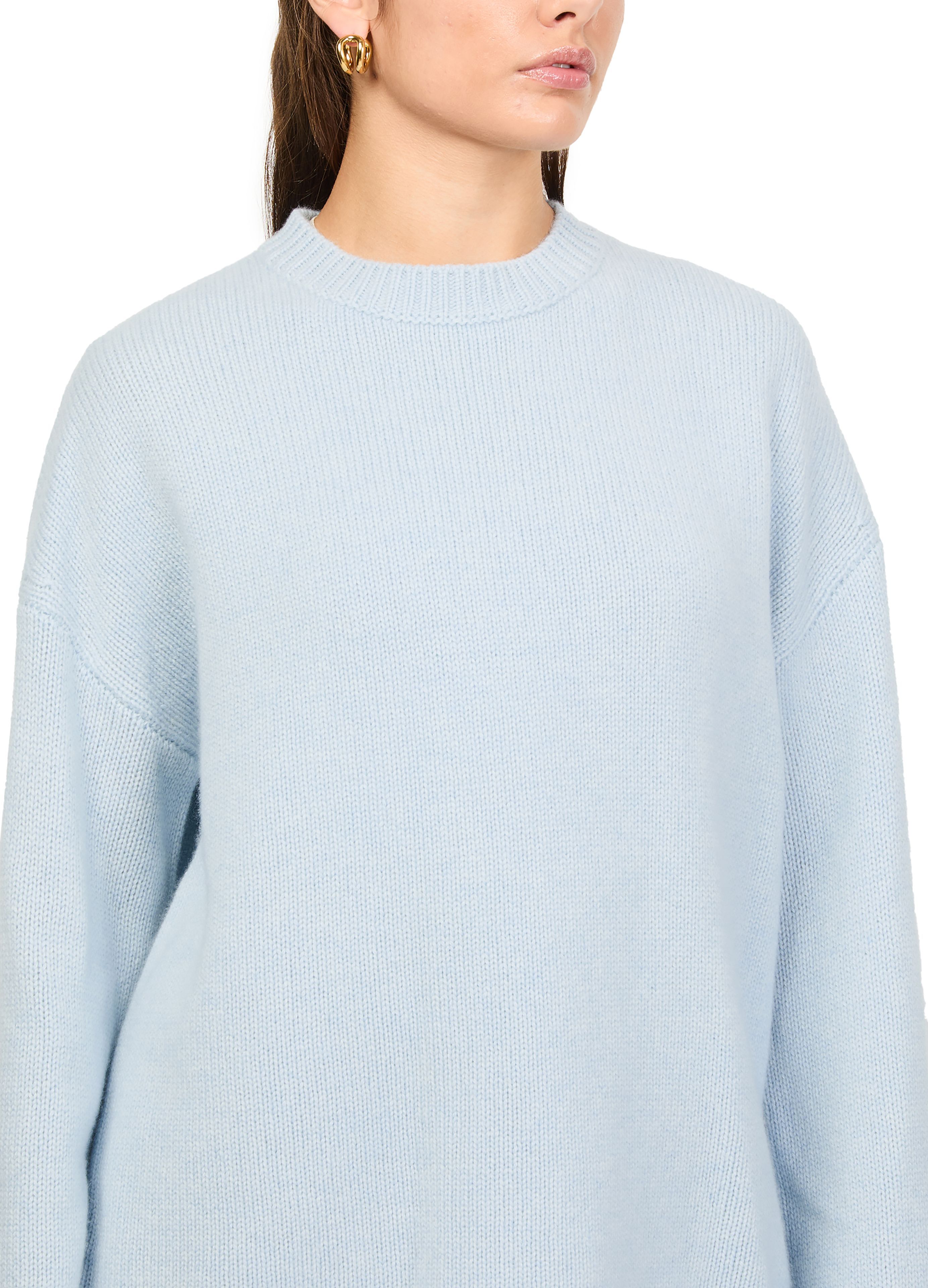 Kristy crew neck cashmere sweater thumbnail 4