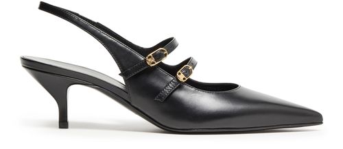 CELINE Slingbacks Celine Judy mary jane double bride en cuir de veau