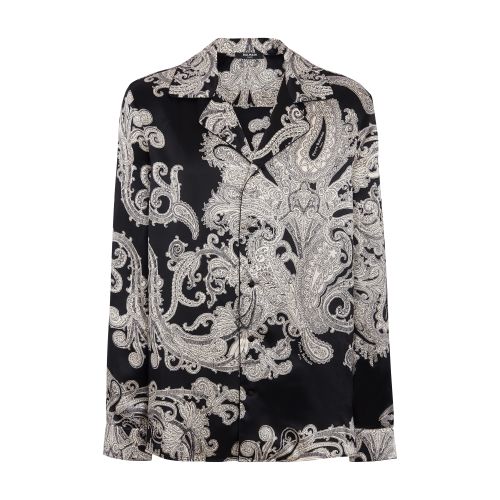 Paisley Print Silk Shirt