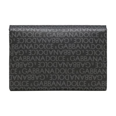 Dolce & Gabbana Jacquard Shoulder Bag In Black_grey