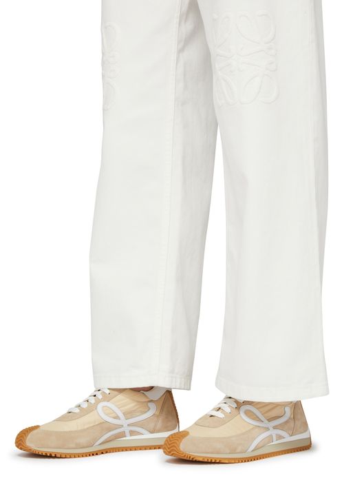 LOEWE Flow Runner in nylon and suede sneakers