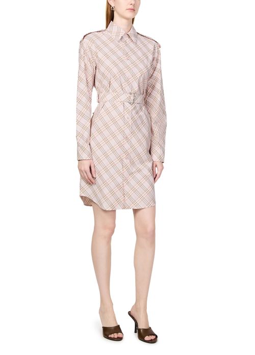 BURBERRY Check cotton shirt dress