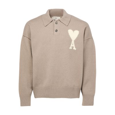 AMI ALEXANDRE MATTIUSSI AMI DE CAUR POLO-NECK SWEATER