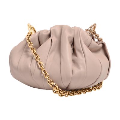 Chloé Plissé Clutch Bag In Gray