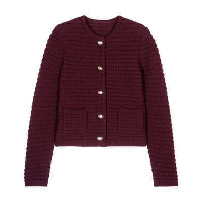 Ba&sh Gaspard Cardigan In Red