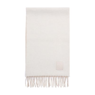 Loewe Scarf In Wool And Cashmere In Neutral