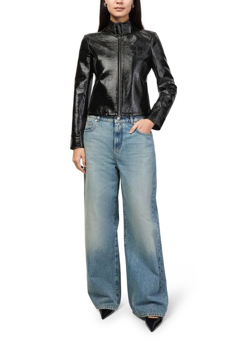 COURREGES City zipped vinyl jacket