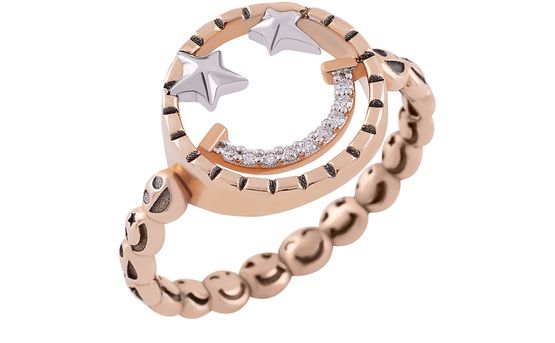 Women s Smiley ring KISMET BY MILKA 24S