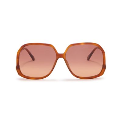 Chloé Wavy Sunglasses In Red