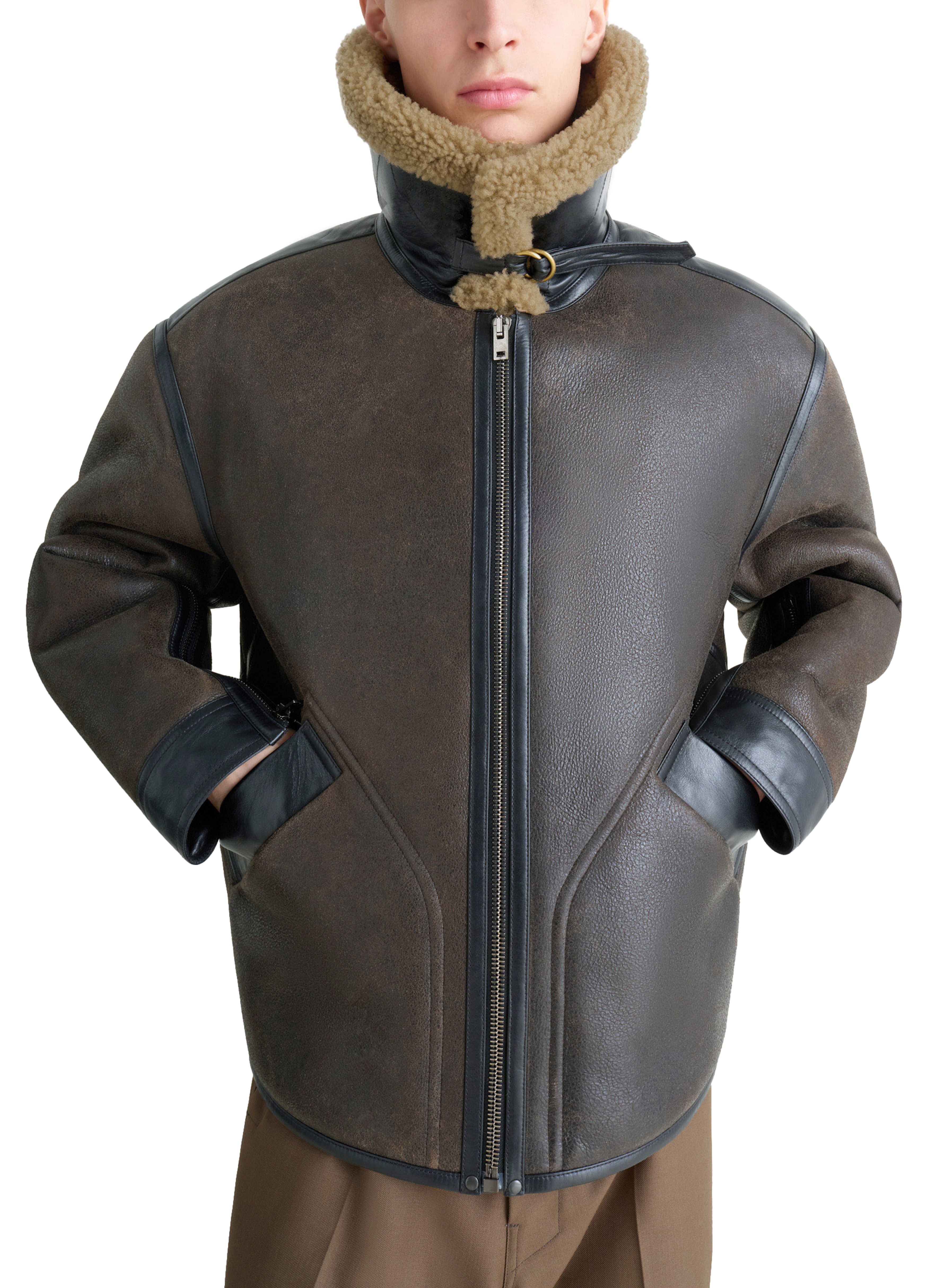 Shearling coat thumbnail 7