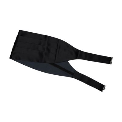 Brunello Cucinelli Silk And Cotton Satin Cummerbund In Black