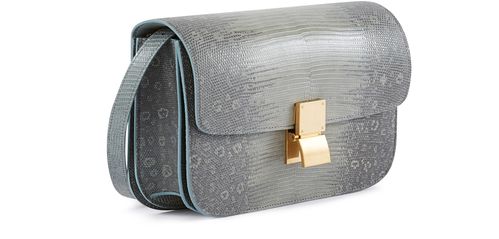 CELINE Medium classic bag in lizard
