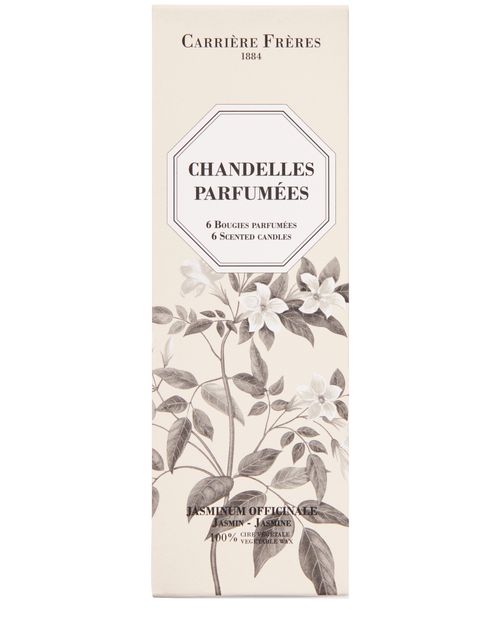 CARRIERE FRERES 6 Scented Taper Candles Jasmine