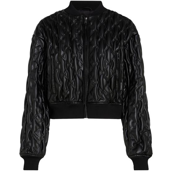 Quilted leather jacket womens hot sale