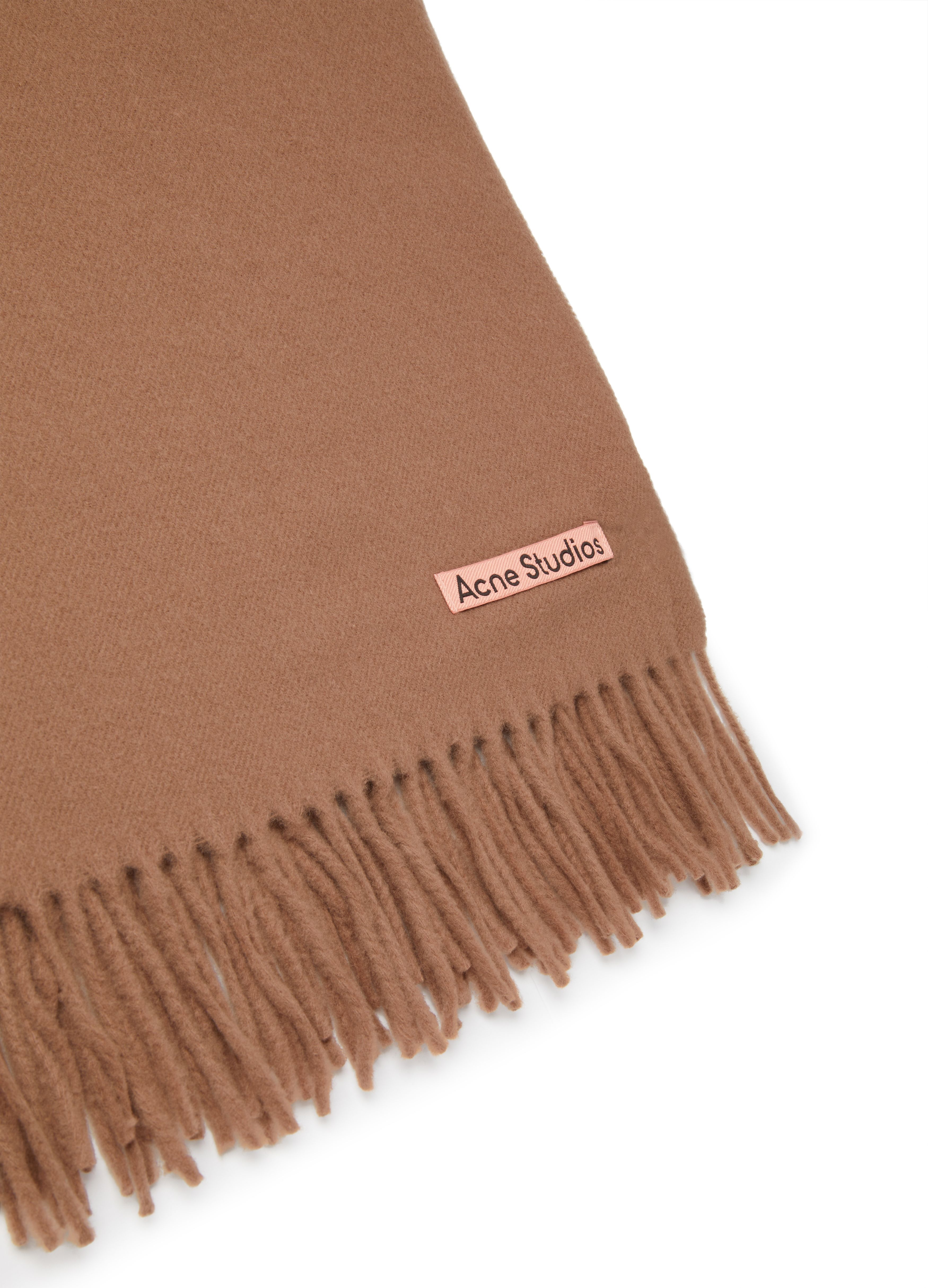 Fringe wool oversized scarf thumbnail 4
