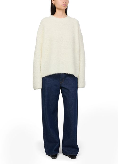 TOTEME Pull col rond bouclé boxy