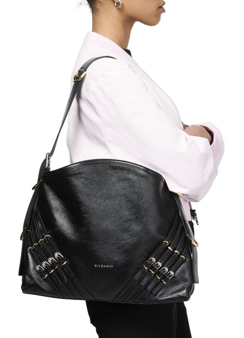 GIVENCHY Medium Voyou bag in leather with multi-buckles