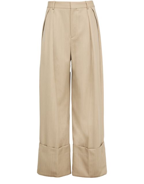 VICTORIA BECKHAM Weite Hose mit umgeschlagenem Bein