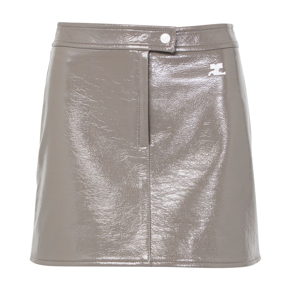 Reedition vinyl mini skirt thumbnail 4
