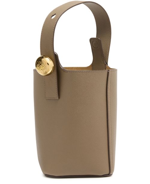 LOEWE Mini Pebble bucket in soft grained calfskin