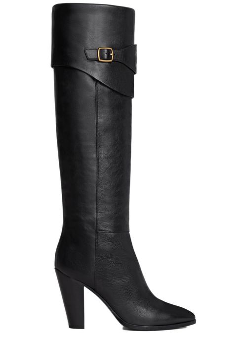 CELINE Riding boot with Triomphe Celine wiltern in calfskin
