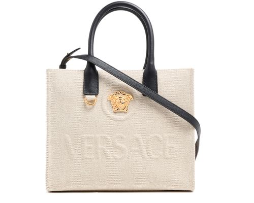 VERSACE La Medusa canvas small tote bag