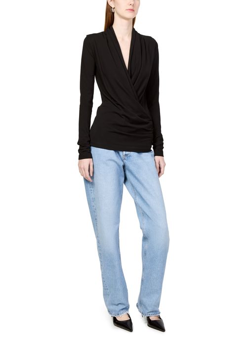 TOTEME Overlapped jersey top