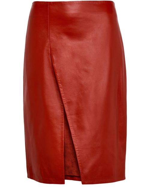 LOULOU STUDIO Ekare leather slit skirt