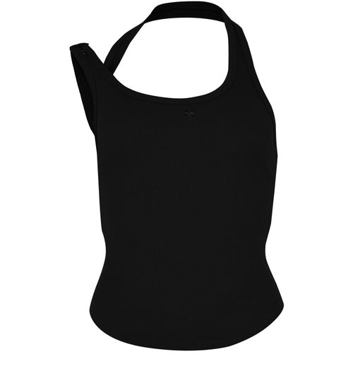 COURREGES Undressed 90's rib buckle tank top