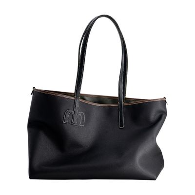 Mlouye M Tote Bag In Black