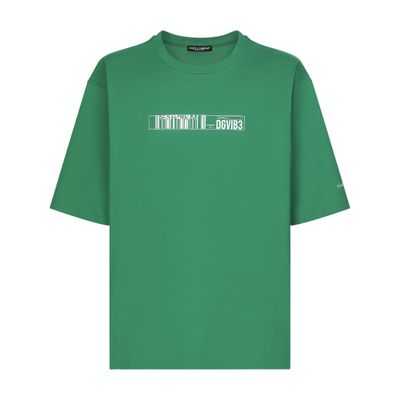 Dolce & Gabbana Dgvib3 Print Crewneck T-shirt In Green