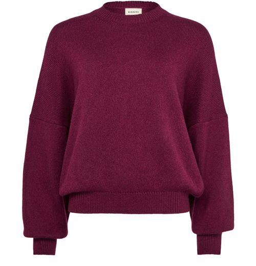 KHAITE Margaux cashmere round neck sweater