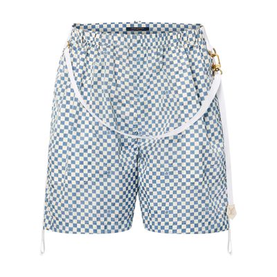 Denim Carpenter Shorts   - LOUIS VUITTON