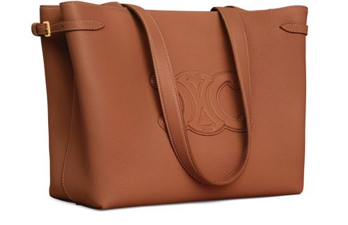 CELINE Small cabas Anaïs cuir Triomphe in grained calfskin
