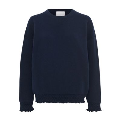 Molli Drum Round-neck Sweater In Blue