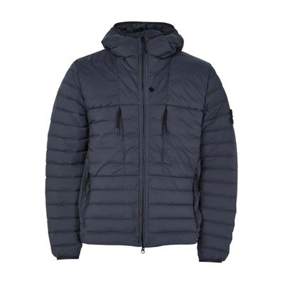 Logo patch down jacket