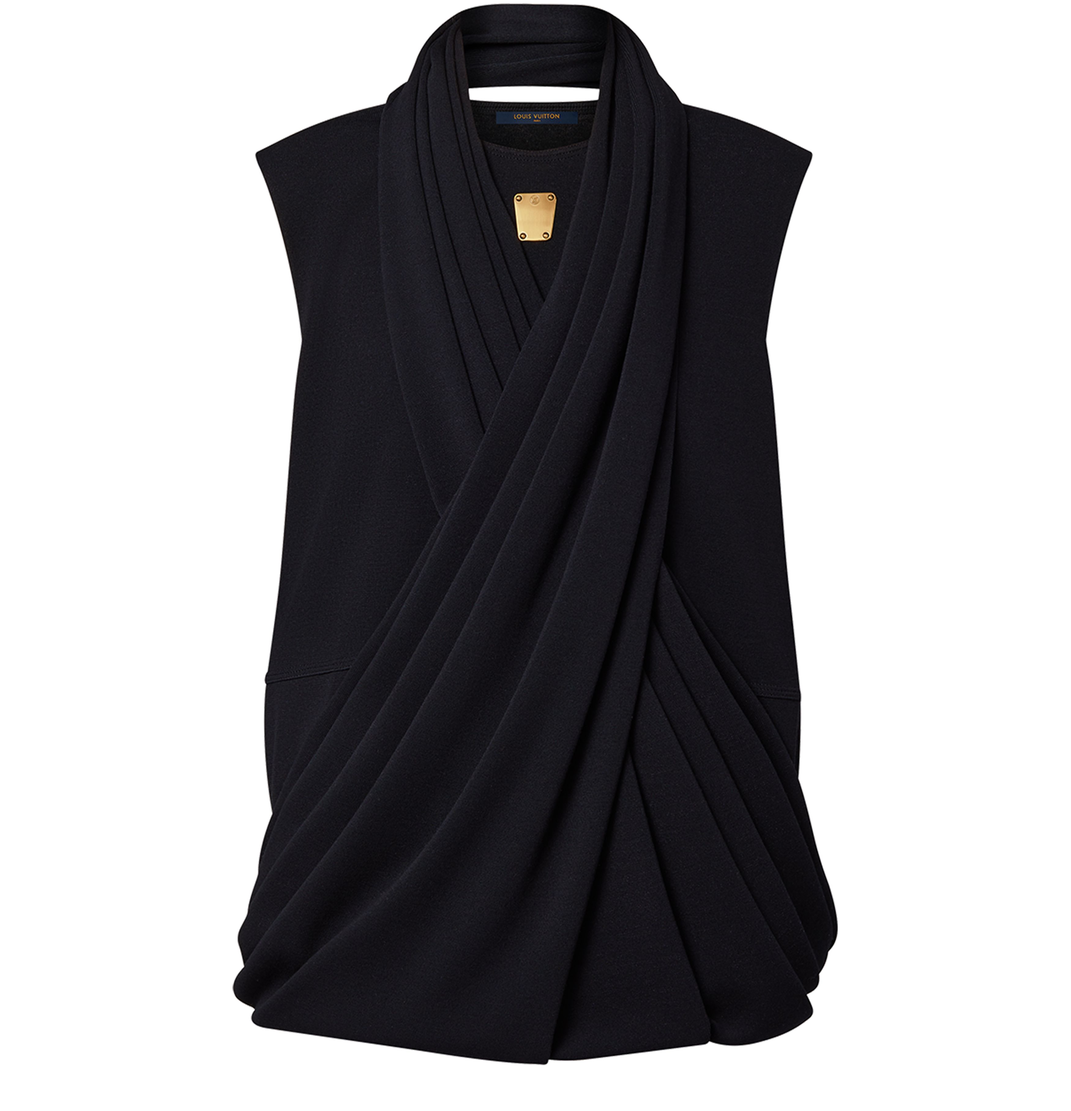 Hybrid Draped Knit Top