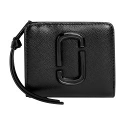  Marc Jacobs Women's Snapshot Compact Wallet, Black