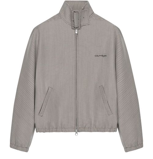 COURREGES Buckle Houndstooth bomber jacket