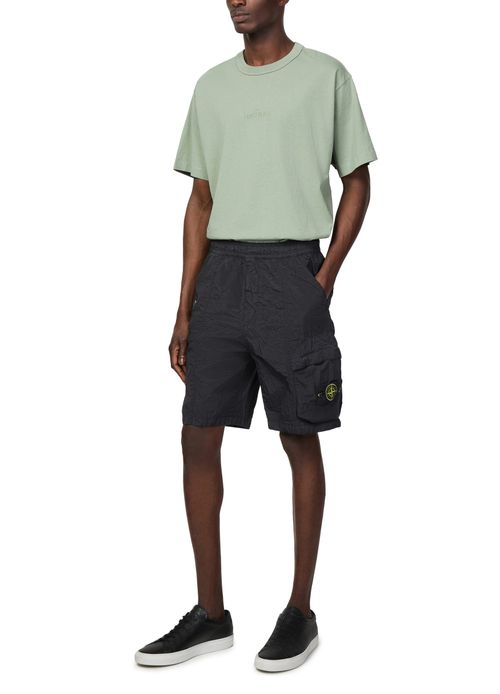 STONE ISLAND Shorts with logo patch