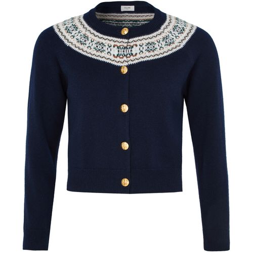 CELINE Strickjacke aus fair-isle-kaschmir