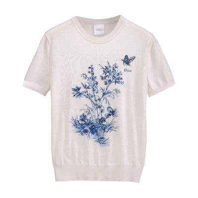 Women's Dior Marinière short-sleeved sweater | DIOR | 24S