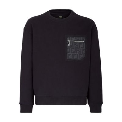 Fendi Sweatshirt In Noir