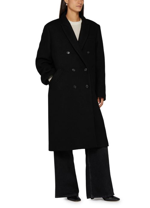 KASSL Long double-breasted wool coat