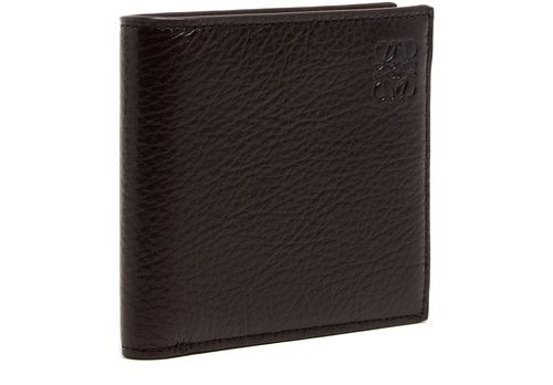 LOEWE Two-compartment wallet in supple grained calf leather.