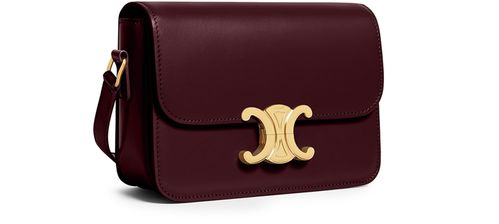 CELINE Teen Triomphe bag in shiny calfskin