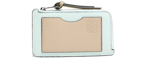 LOEWE Porte-cartes et monnaie en cuir de veau grainé souple