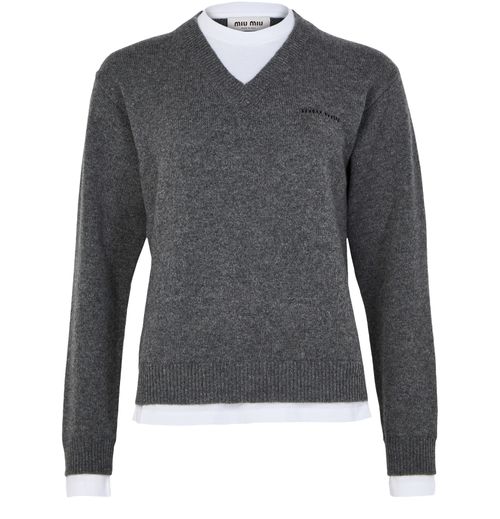 MIU MIU Cashmere v-neck sweater