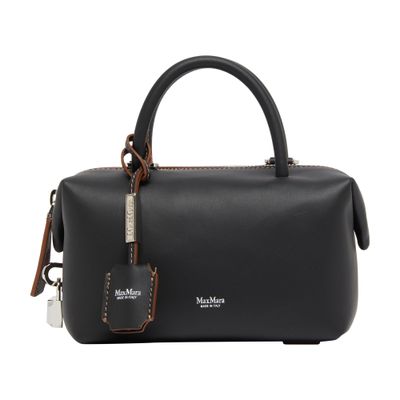Max Mara Logo Printed Top Handle Bag In Black ModeSens