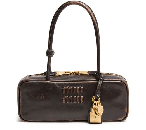 MIU MIU Petit sac en cuir nappa vieilli Beau